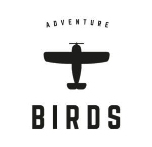 birds adventure logo black
