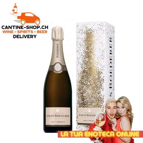 champagne roederer brut premier + cofanetto graphique